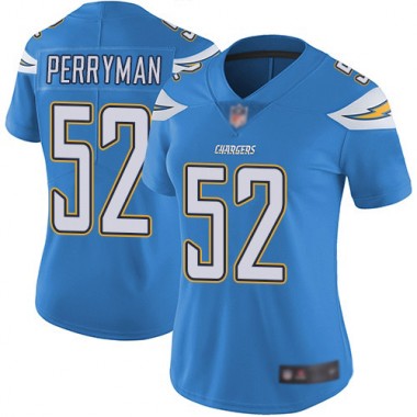 Los Angeles Chargers NFL Football Denzel Perryman Electric Blue Jersey Women Limited #52 Alternate Vapor Untouchable